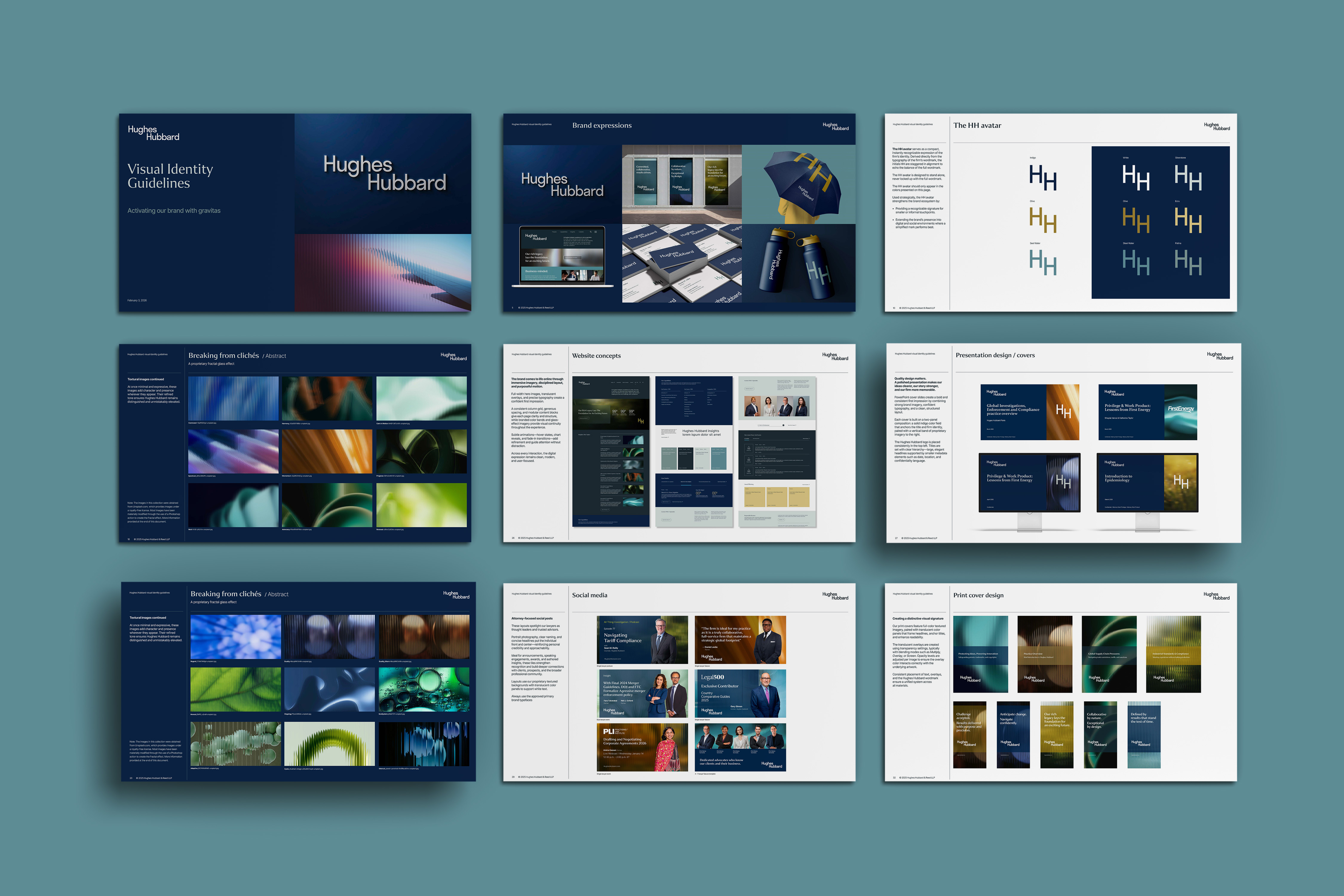 Hughes Hubbard visual identity guidelines