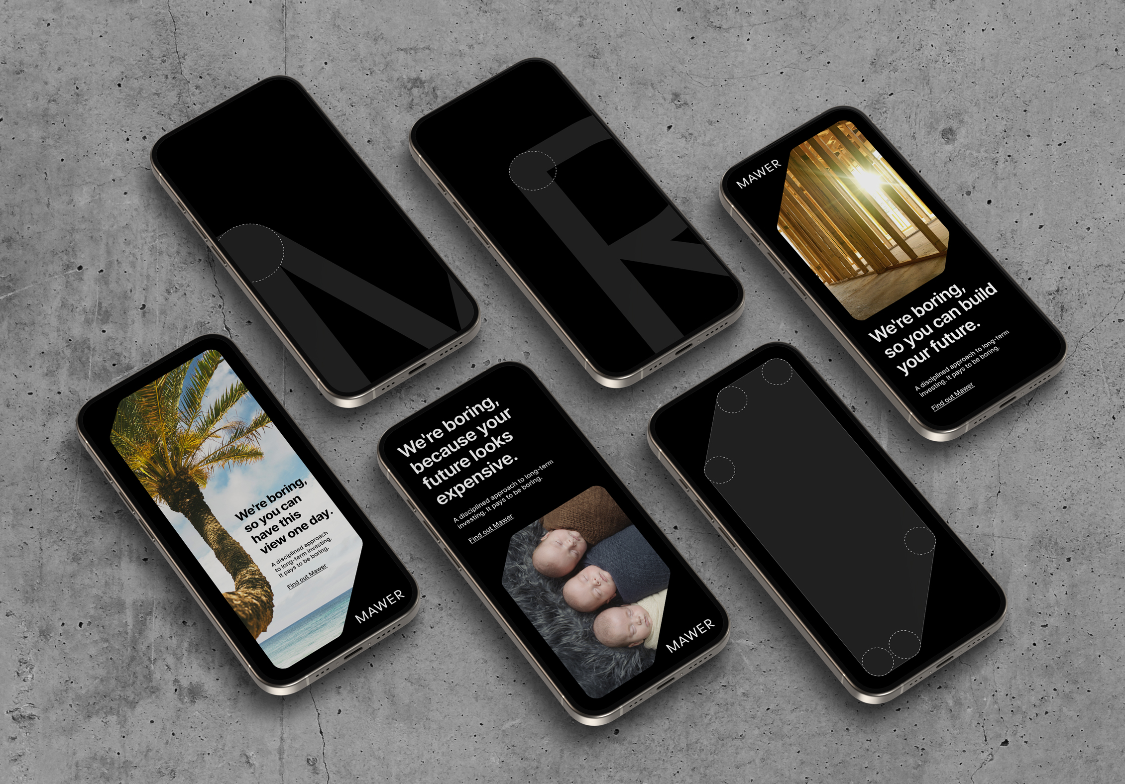 advertising campaign on an iphone