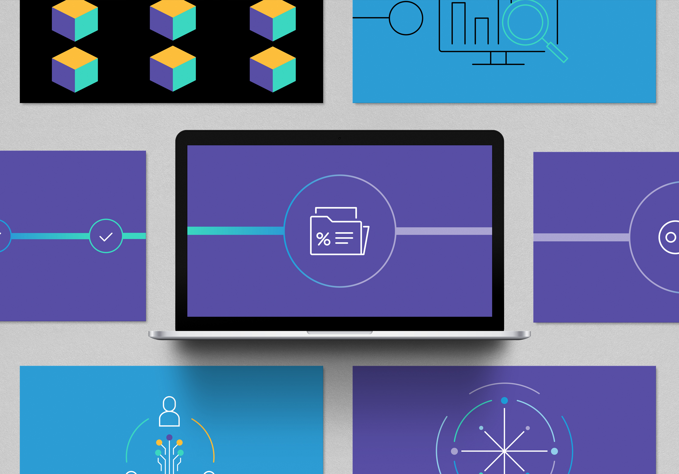 AB animation on a laptop