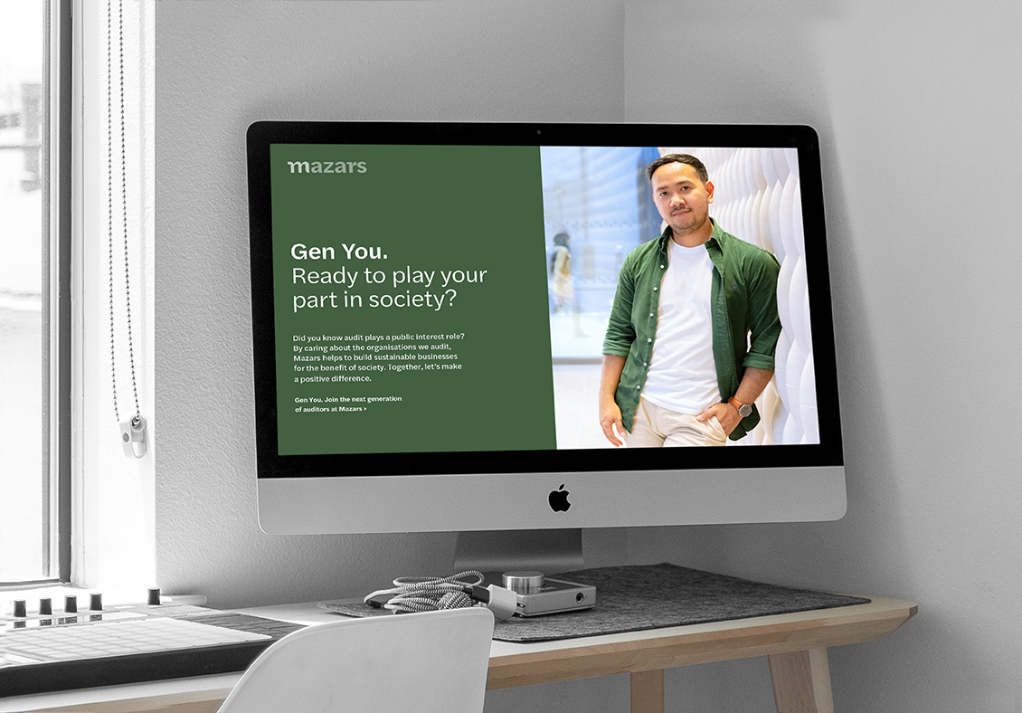 Forvis Mazars EVP on desktop